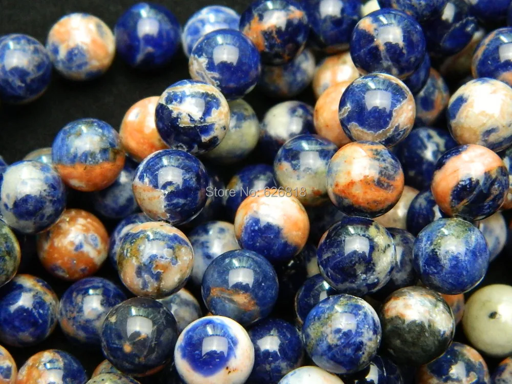 blue and orange gemstone