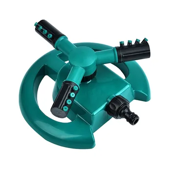 

Garden Sprinklers Automatic Watering Grass Lawn 360 Degree Circle Rotating Water Sprinkler 3 Nozzles Three Arm Garden Pipe Hose