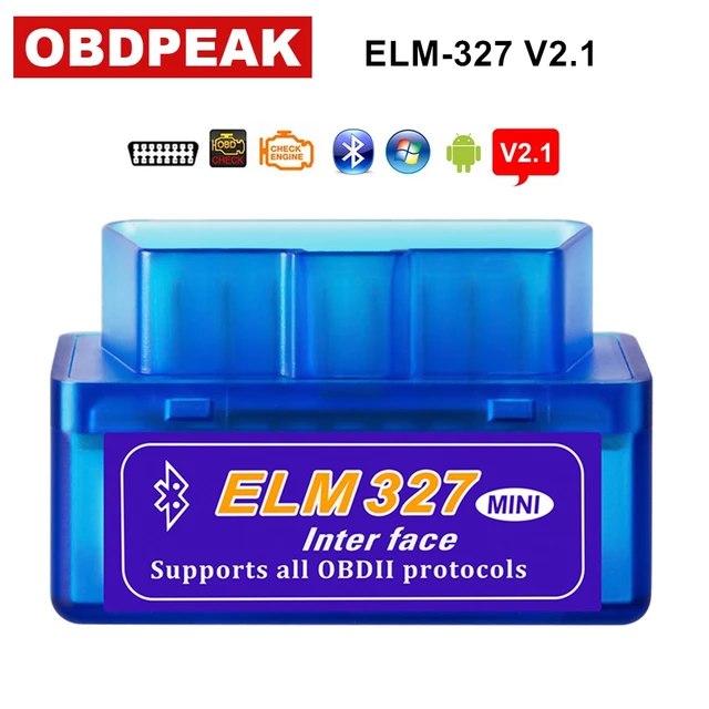 Best Price Super Mini Elm327 Bluetooth OBD2 V2.1 Elm 327 V 2.1 OBD 2 Car Diagnostic-Tool Scanner Elm-327 OBDII Adapter Auto Diagnostic Tool