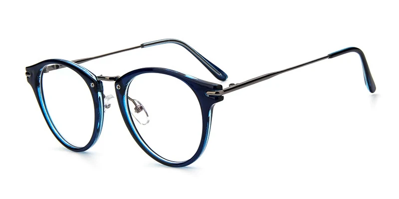 KOTTDO, Ретро стиль, женские очки, оправа, Ретро стиль, оптическая оправа для очков, для мужчин и женщин, с прозрачными линзами, Oculos Feminino - Цвет оправы: Blue