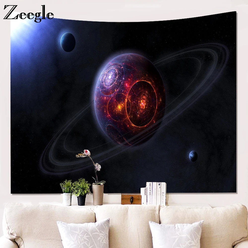 Zeegle Wall Hanging Tapestry Planted Printed  Wall Decor Tapestry Bohemian Polyester Beach Towel Hippie Tapestries Picnic Mats