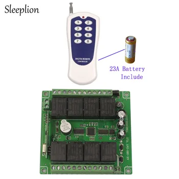 

Sleeplion 12V 8CH Wireless Remote Control Switch Relay Remote Control Relay Module 8 Channel 12V 10A Switch 315/433MHz Board