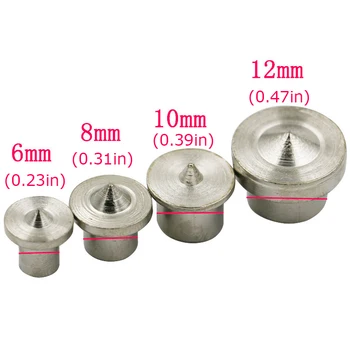 

4Pcs Dowel Pins Center Point Set Woodworking Dowel Tenon Center Set 6/8/10/12MM For Wood Tools Drill Power Accessories