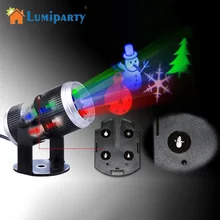 

LumiParty 6 Types Holiday Decoration Stage Light Christmas Party Laser Snowflake Projector Outdoor LED Disco Light For Home