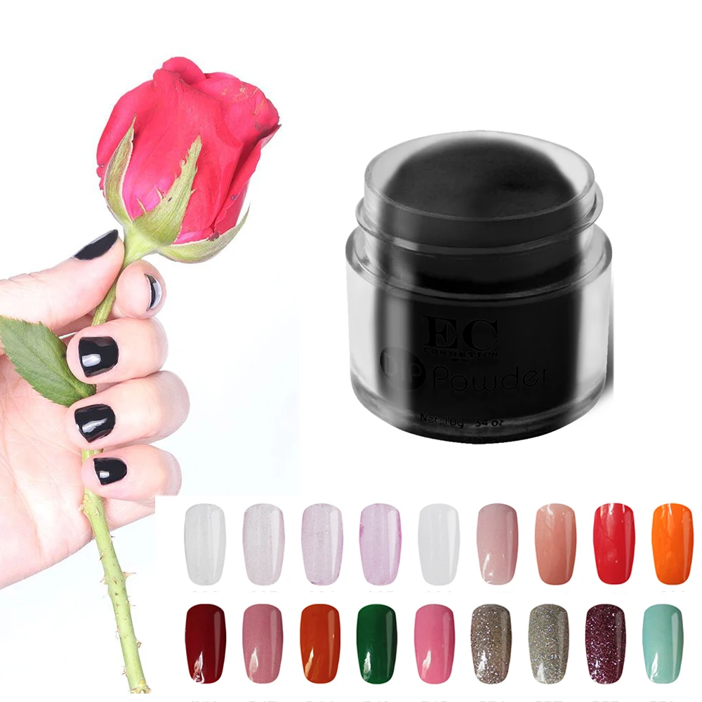 Погружением порошок без лампы Cure акриловые ногти Dip Системы Блеск Пигмент Nail Art
