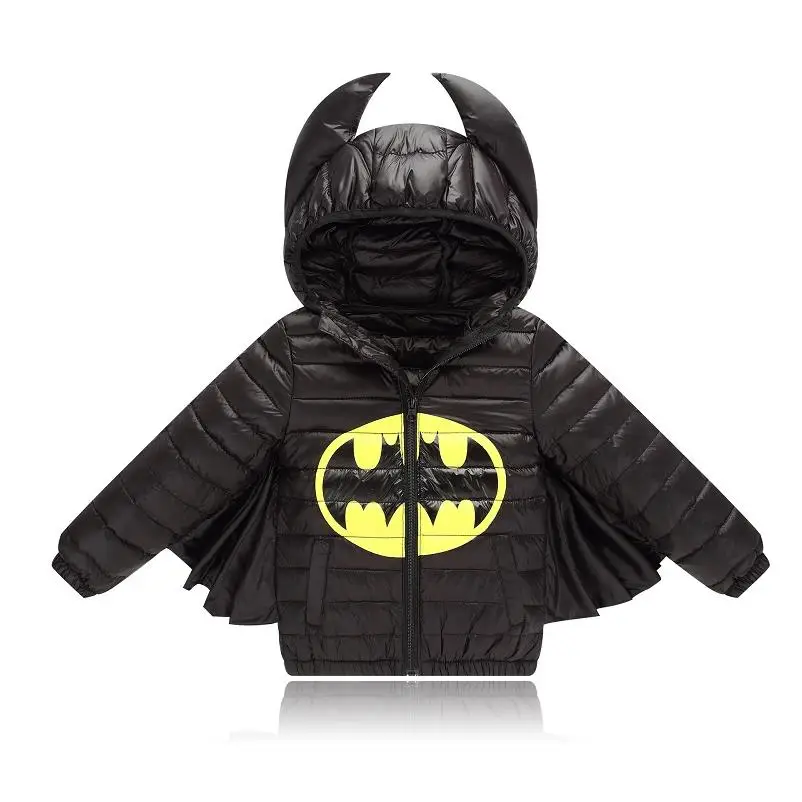 

Batman men and women Children's Down Jackets coat winter fur Big boy Coat thick duck Down feather jacket Outerwear cold winter