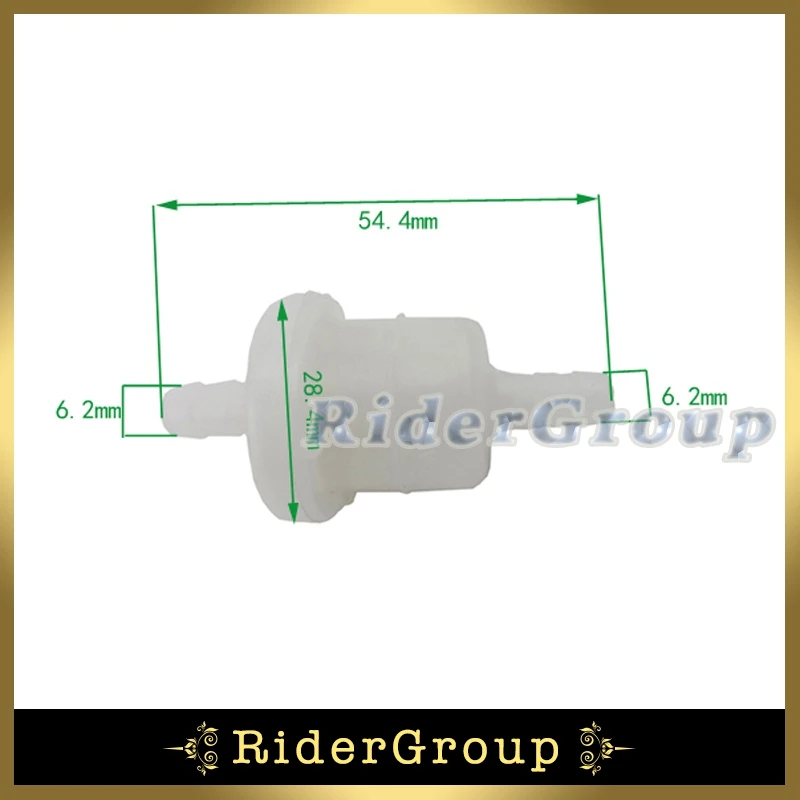 10 шт. белый пластик бензиновое топливо фильтр для мини детей ATV Карманный велосипед мото моторизованный велосипед питбайк мотоцикл