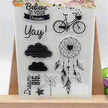 Dream Wind Chime Designs Transparent Clear Stamp DIY Silicone Seals Scrapbooking/Card Making/Photo Album Decoration Supplies