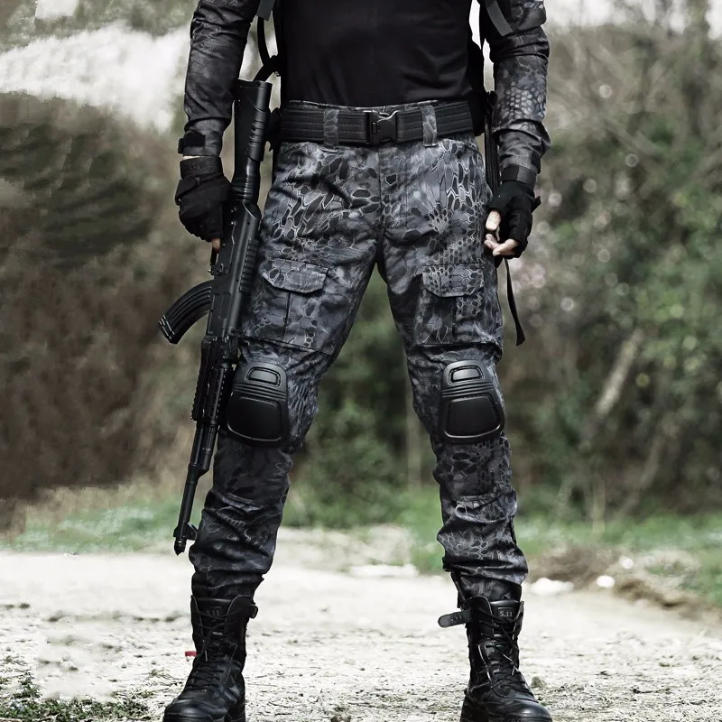 MEGE 12 камуфляж цвет тактическая одежда армии боевой формы, военные брюки с наколенниками, страйкбол Пейнтбол Одежда