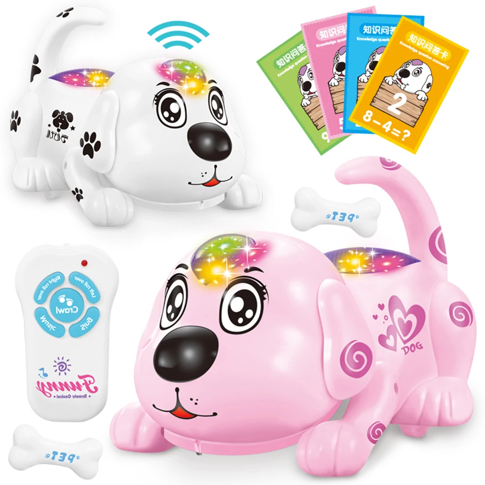 

Electronic Cute Pet RC Puppy Remote Control Toy Intelligent Gift Intelligent RC Robot Dog Toy Smart Electronic Pets Dog Crawling