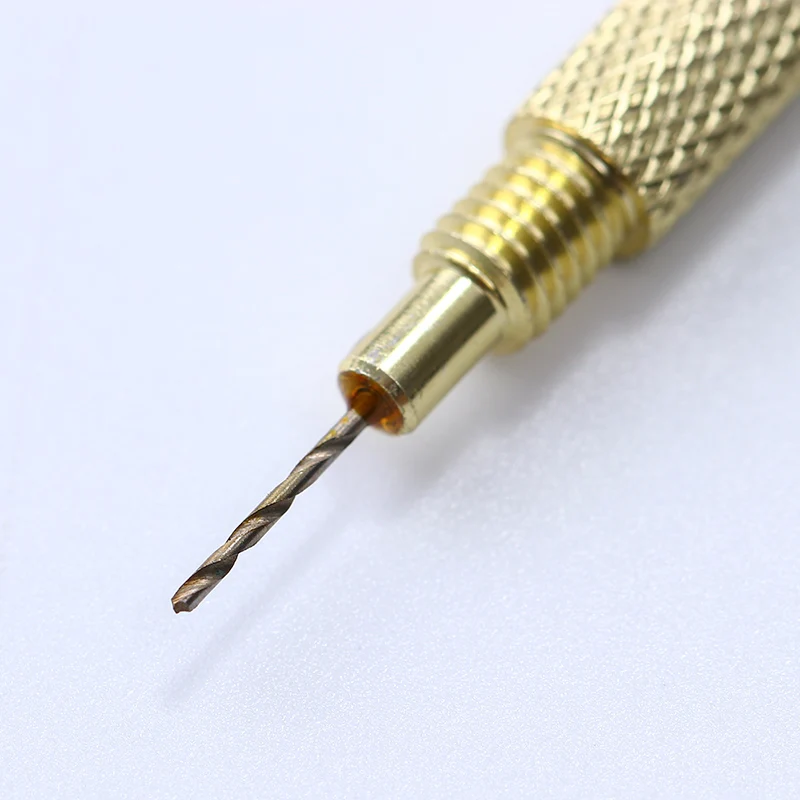 1 шт. для дизайна ногтей ручная свисающая сверла дырочная ручка для пирсинга Маникюрный Инструмент для дизайна ногтей случайный цвет