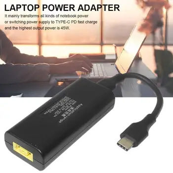 

Type-C Laptop Power Socket Connector Adapter Charger Converter 45W Laptop Power DC Adapter 9V For Lenovo Hp Asus Female To USB