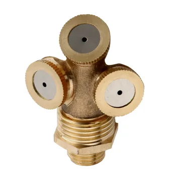 

30^1/2/3/4 Hole Brass Hose Pipe Fitting Garden Tap Spray Nozzle Mist For Cooling Multifunction Hand Tools Garden Ball Valve
