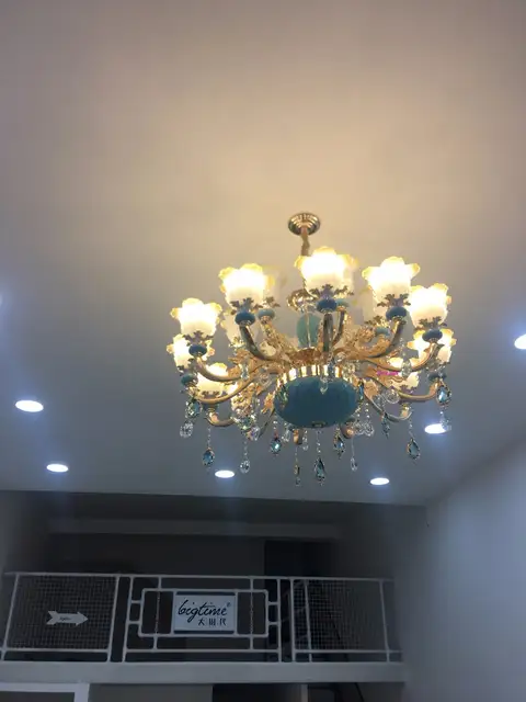 Us 80 75 15 Off Modern Foyer Chandelier Lighting Murano Glass Chandeliers Contemporary Style Lighting Entryway Chandeliers For High Ceiling Lamp In