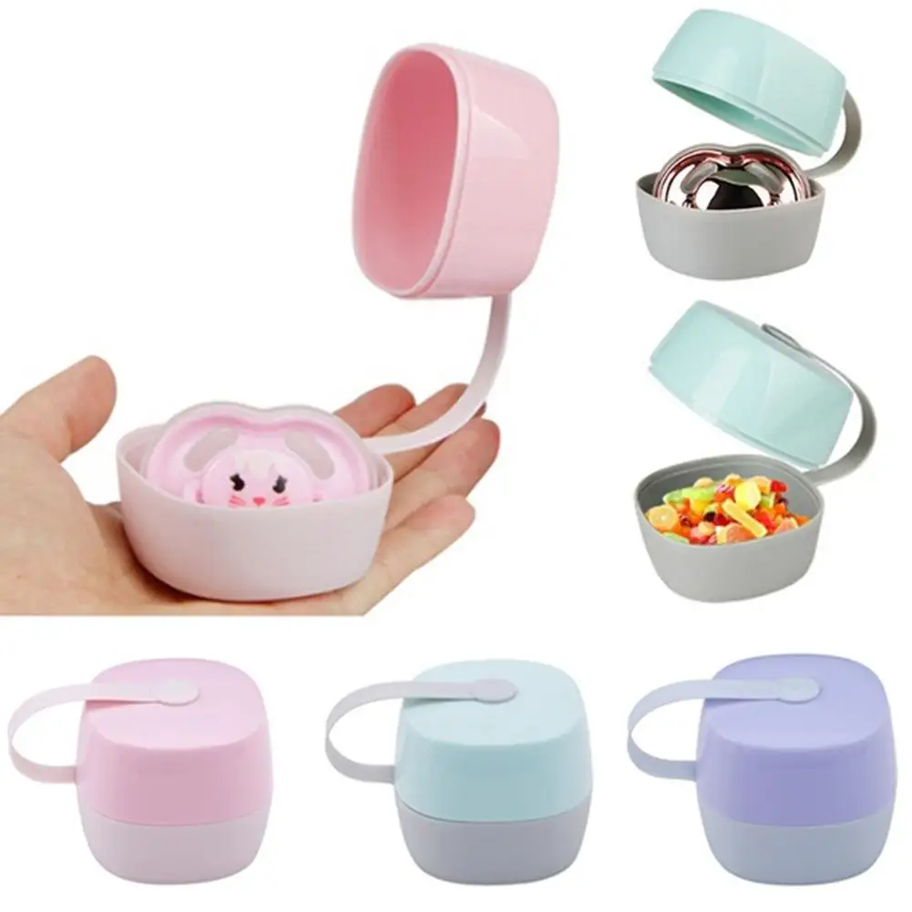 

Portable Infant Baby Pacifier Soother Nipple Storage Box Case Holder Container