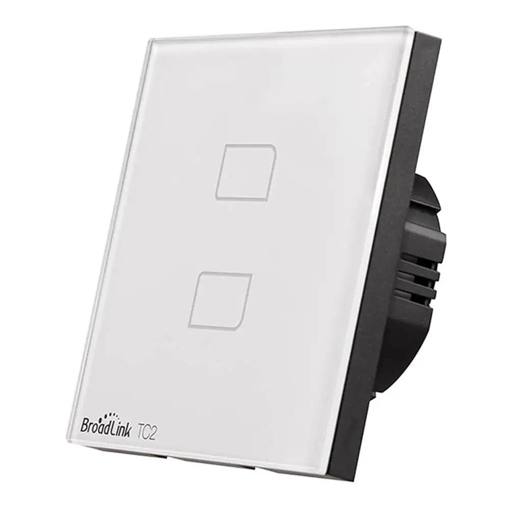 

BroadLink TC2 2 Gang Double Touch Automation Switch Smart Home Wireless Remote Control via Broadlink RM Pro +