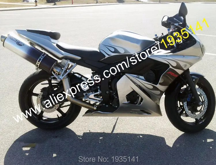 Для Yamaha YZF R6 03 04 YZFR6 YZF-R6 2003 2004 YZF600 пламя Aftermarket Sportbike ABS обтекатель комплект (литье