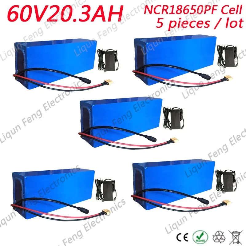 60V20AH-panasonic-5pcs