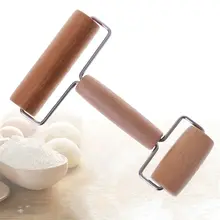 Деревянная Н-образная Скалка антипригарное скольжение помадка торт ролик тесто украшение ремесло выпечки инструмент