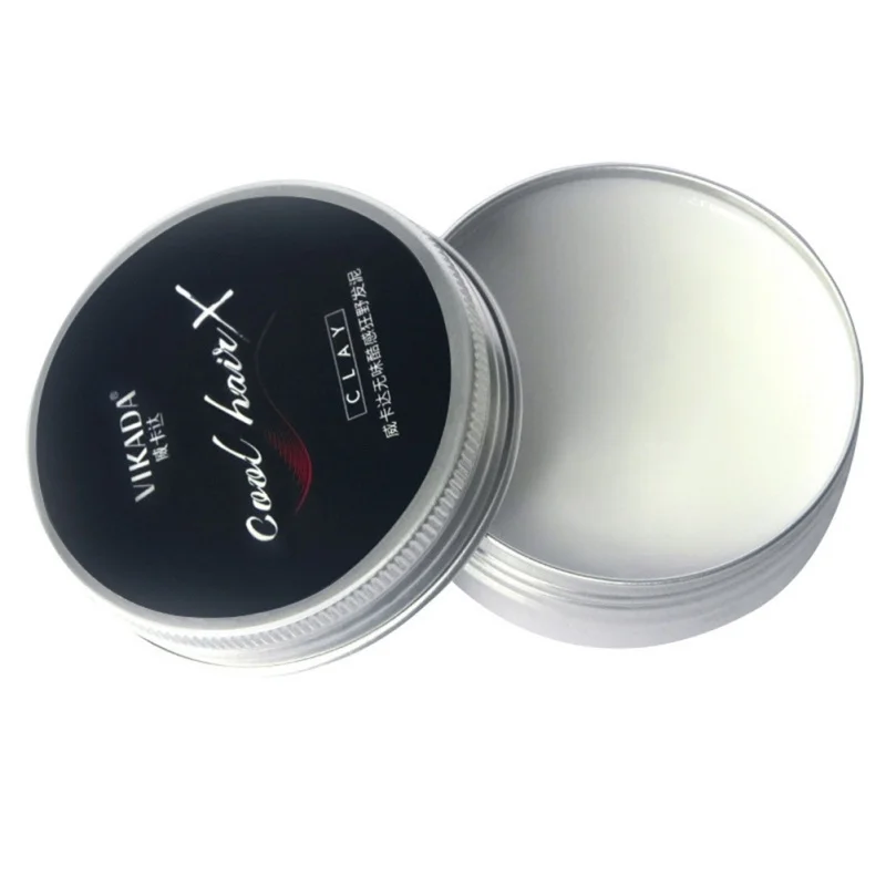 50g رجل ماتي الانتهاء تصفيف الشعر الطين طين شعر عالية إلهاب منخفضة تألق كريم تصفيف الشعر