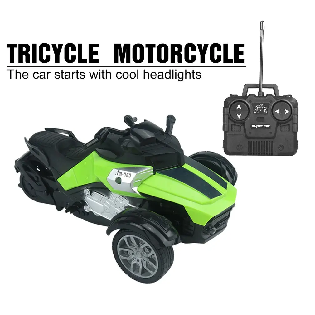 

1/14 4CH Infrared Remote Control RC Car High-speed Racing 3 Wheeled ATV Ready-to-Run Motorcycle Tricycle Off-Road Vehicle Toy