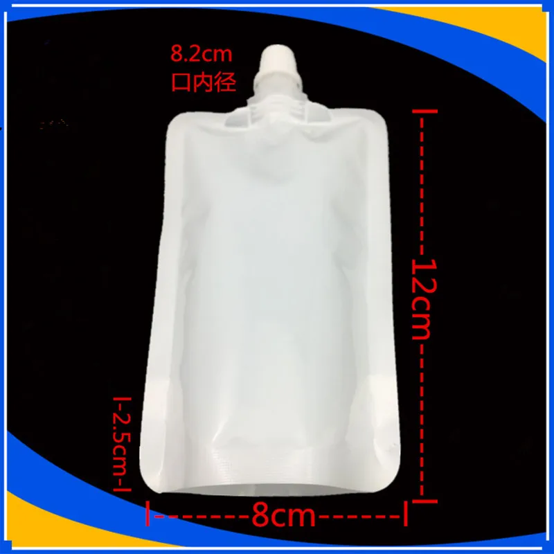 100ml-Liquid-Nozzle-Packaging-Bags-Honey-cosmetics-snacks-Suck-suck-ice-12cm-8cm-Sealing-cream-bag