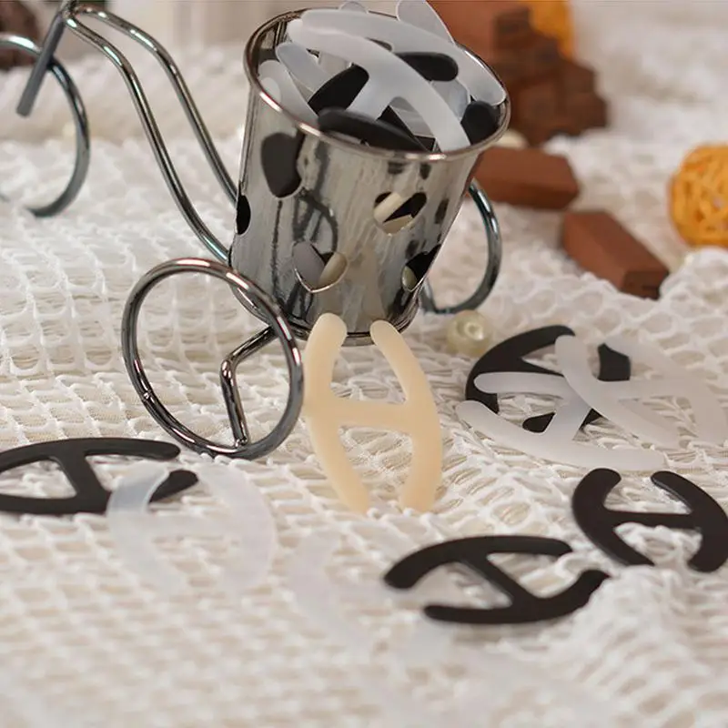 

3PCS Adjust Shadow-Shaped Push Up Non-slip Buckle Clip Strap Holders Clasp Webbing Bra Strap Hide Buckles Underwear Acc