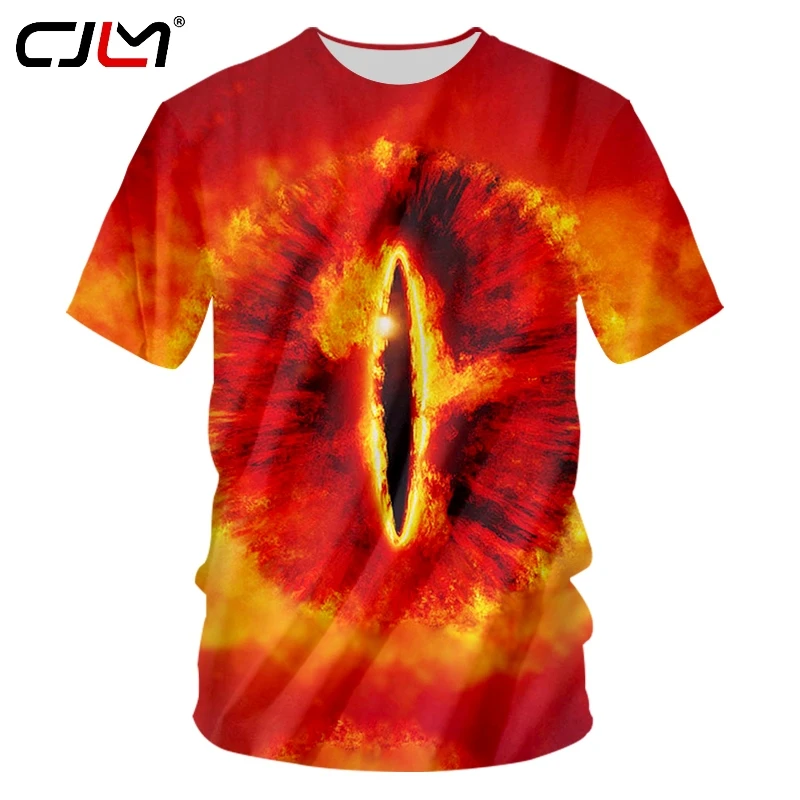 

CJLM T-shirt men's fashion short-sleeved eyes 3D t-shirt printing eyes streetwear 5XL 6XL shirt T-shirt Hombre spring T-shirt