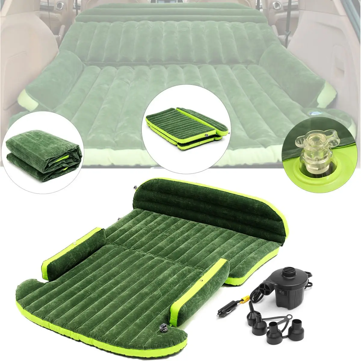 

SUV Inflatable Air mattress with Air Pump Tapete Intex Car Back Seat Sleeping Rest Bed Camping Mat Mattresses 180cm x 128cm