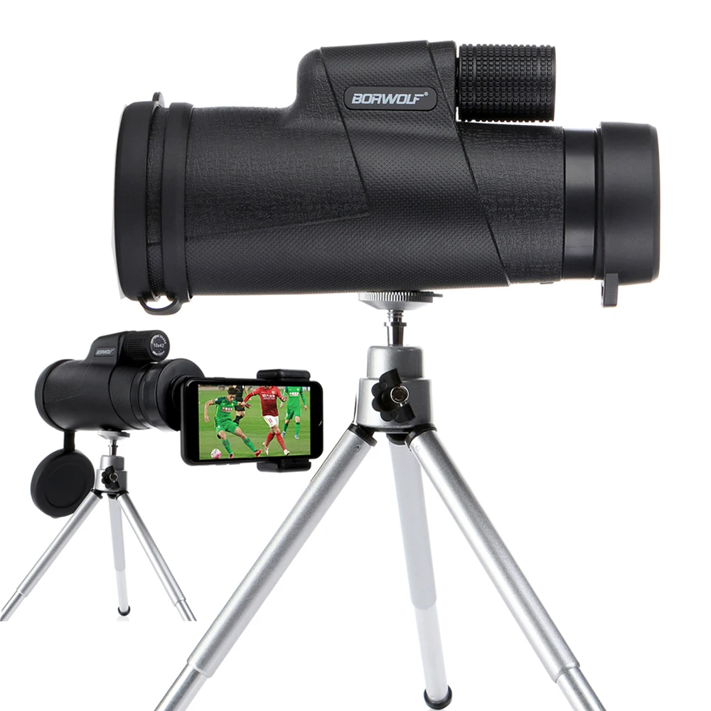 Borwolf 10X42 أحادي العين BAK4 موشور Fmc عدسة بصرية عالية الطاقة الصيد مراقبة الطيور تلسكوب للماء للرؤية الليلية Borwolf 10X42 أحادي العين BAK4 موشور Fmc عدسة بصرية عالية الطاقة الصيد مراقبة الطيور تلسكوب للماء للرؤية الليلية