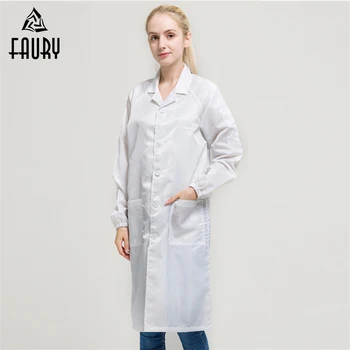 

Men Women Working Uniforms Workwear Anti-static Dustproof Painting Overall Suit Collar Protective Worker Coat Factory uniforms