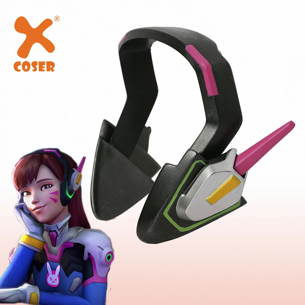 Xcoser OVERWATCH D. Va наушники Хана Сонг косплей реквизит Косплей головной убор Хэллоуин