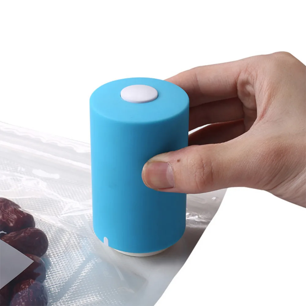 Automatic Vacuum Food Sealer Portable Food Vacuum Sealer Machine USB Rechargable Sealing Food Saver with 5pcs Vacuum Bags