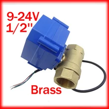 1/2 ''латунь микро электрический шаровой кран(жидкокристаллический дисплей) 9-24 V Напряжение CWX-15Q, 2 варианта мотор управляемый шаровой кран DN15
