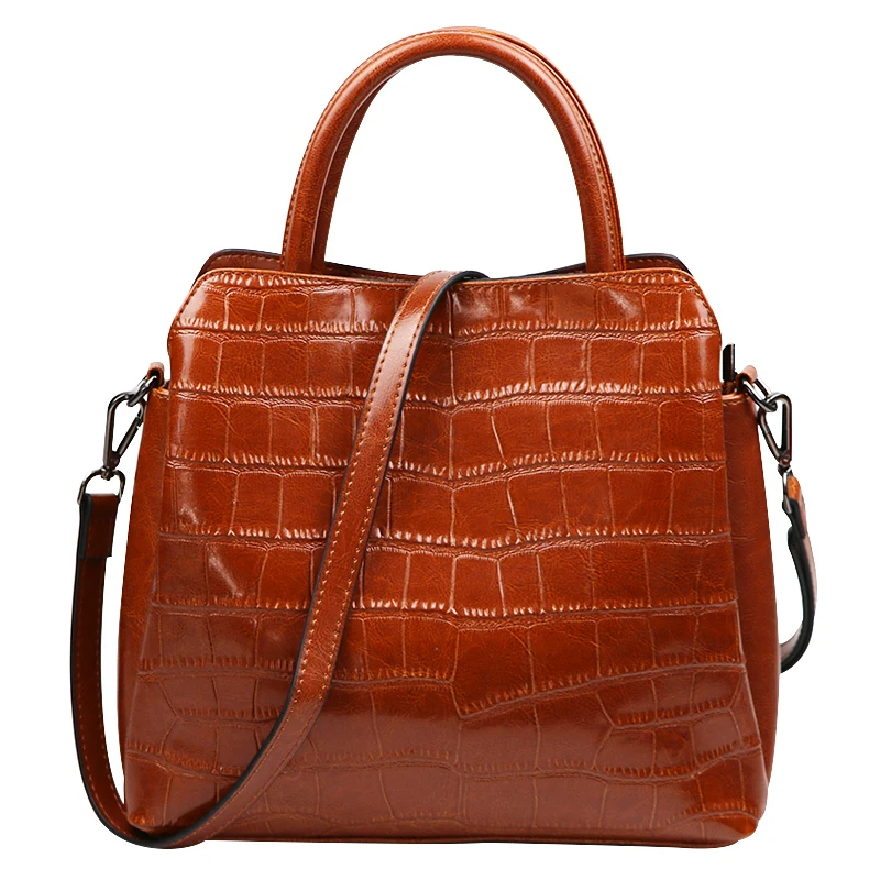 التمساح الإناث حقيقية جلد التمساح الفاخرة الكتف حقائب النساء الأعلى مقبض حقائب مصمم حقائب موهير حقيبة محايد
