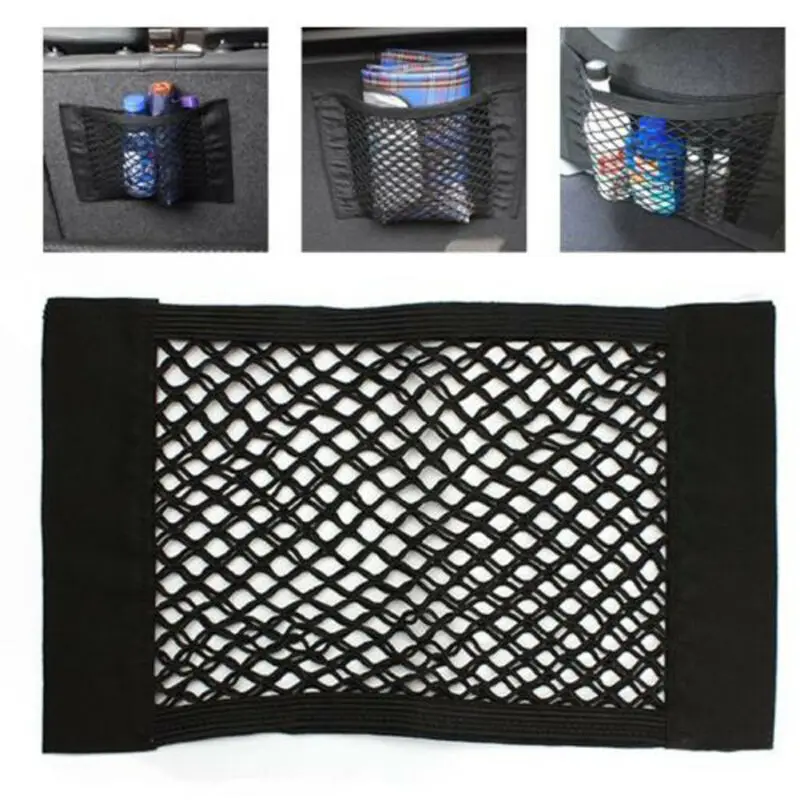 

Car Auto Rear Trunk Back Seat Elastic String Net Mesh Storage Bag Pocket Cage X
