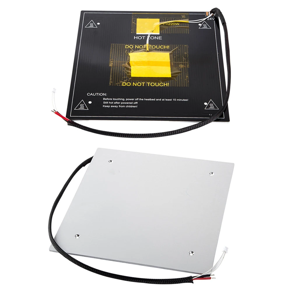 

Parts 3D Printer Sticker Office Sheet Durable Replacement Heat Hot Bed Plate Accessaries Practical Coordinate DC 24V For Ender 3