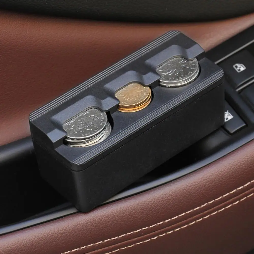 Автомобильный держатель для монет, свободный ящик для хранения, может вместить лоток для перчаток