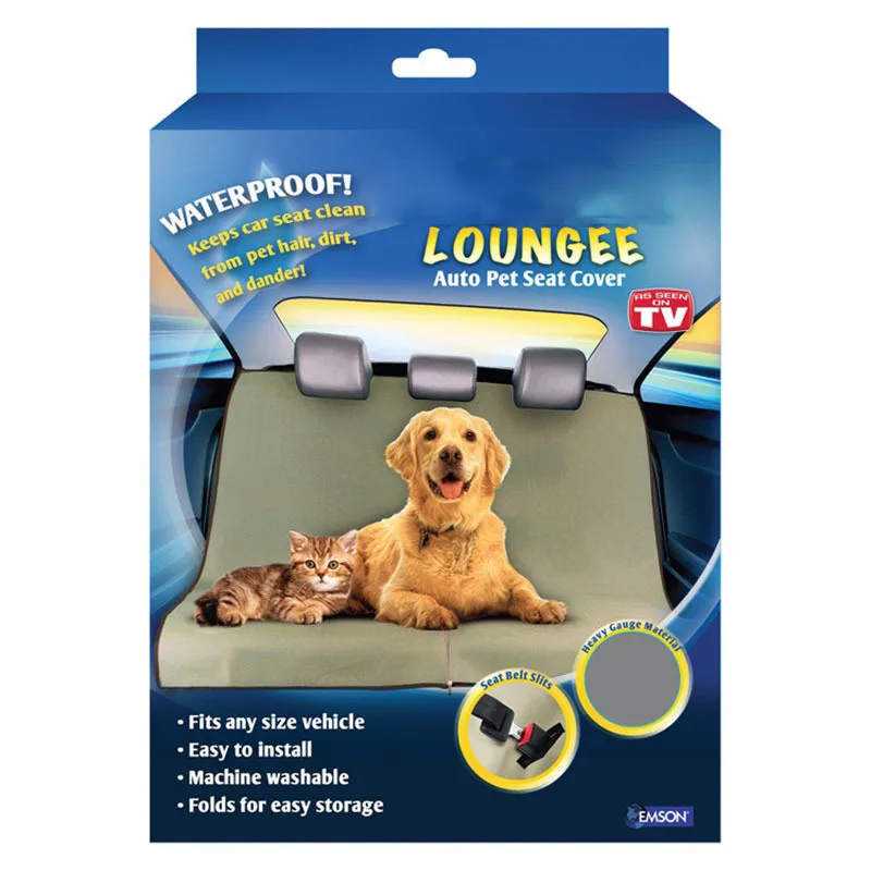 Lounge авто чехол на сиденье автомобиля для питомца водонепроницаемый для собак кошек Колыбель Собака чехол на заднее сиденье коврик для питомца одеяло