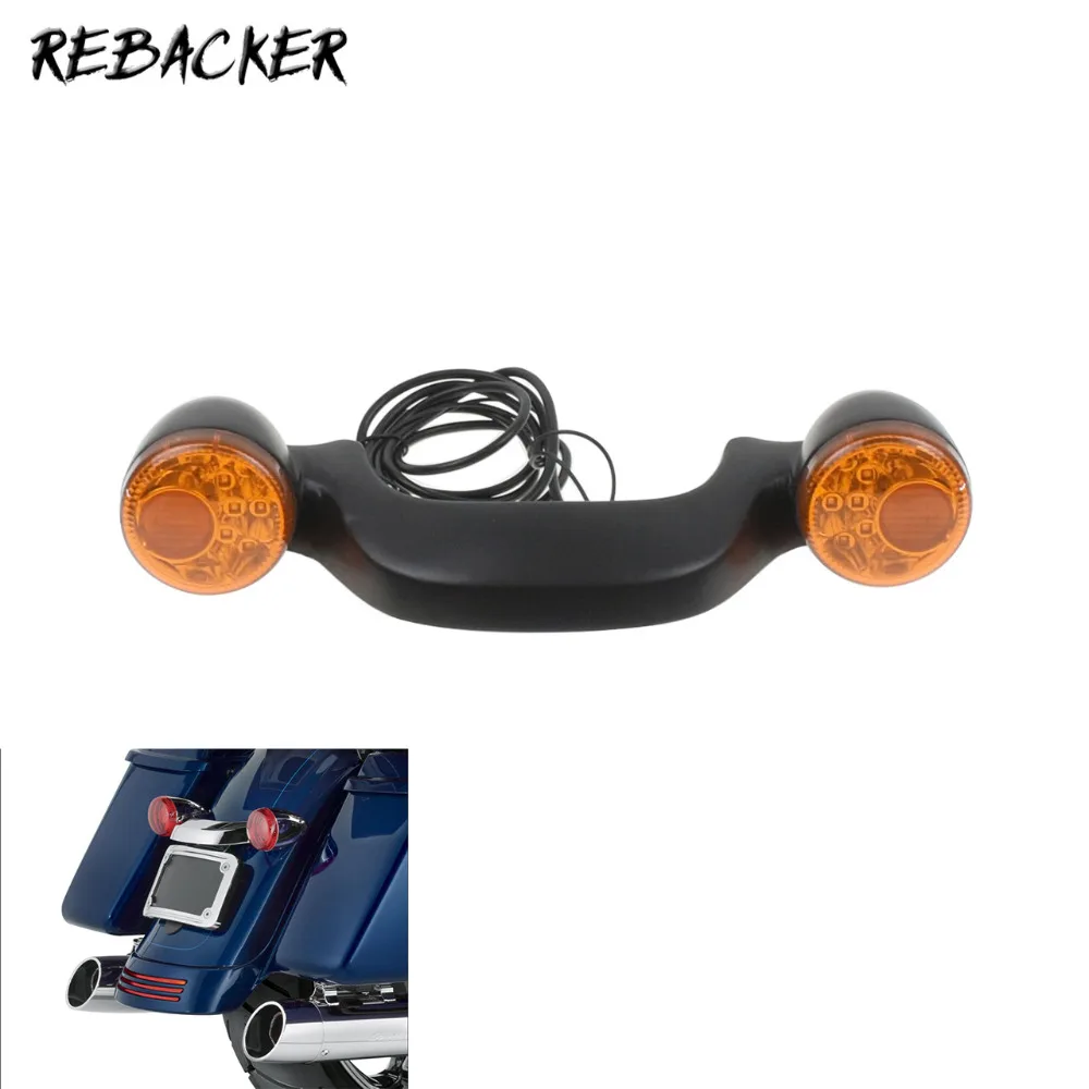 Motorcycle Light Black Rear LED Brake Light Turn Signal Bar For Harley