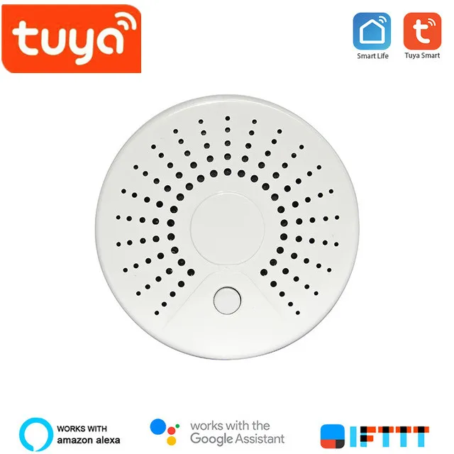 

Tuya Wifi Smoke detector Fire Alarm detector Smart life App Notification Alerts With Linkage Setting