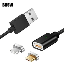 BBSW Магнитный Кабель-адаптер Micro usb кабель для зарядки и передачи данных для SAMSUNG S7 S6 Edge A310 A510 Xiaomi Redmi Note 4X5 Plus Android