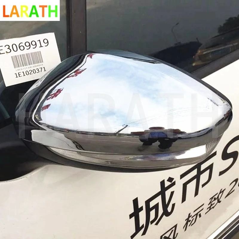 

Car Stying Fit For Peugeot 301 308 408 508 2008 3008 308S Door Side Wing Mirror Chrome Cover Rear View Cap Accessories