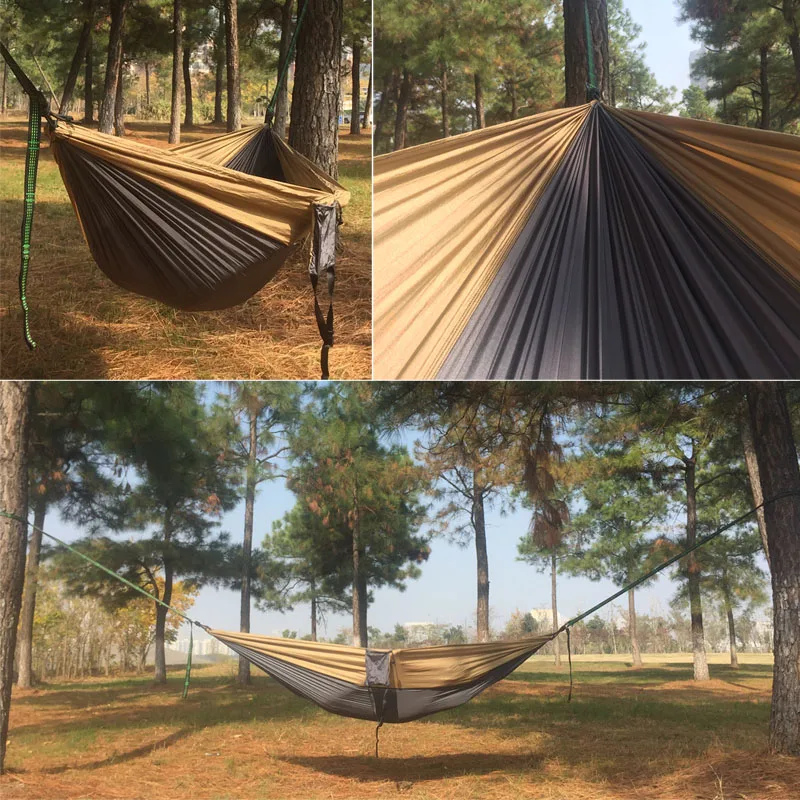 2019 Dropshipping Portable Parachute Hammock Camping Survival Garden  Hunting Leisure Hamac Travel Double Person Hamak