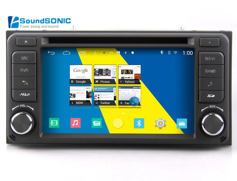 For Toyota Etios 2013 2014 Android 4.4.4 2 Din Car Radio Stereo DVD GPS Audio Video Player