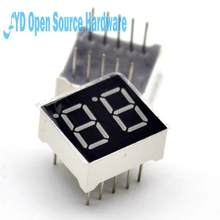 50 шт. 2 бит 2 бит общий катод цифровой трубки 0,5" 0.56in. Красный светодиодный 7 сегментов