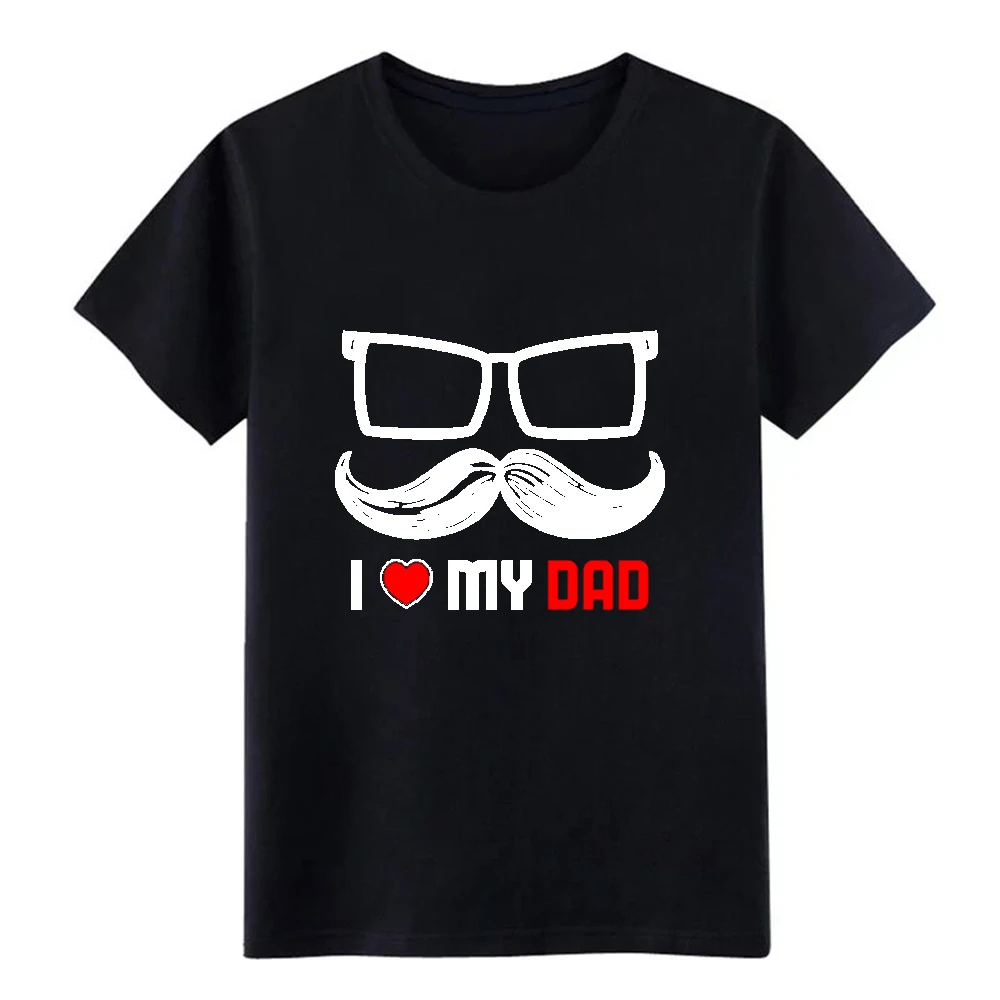 Мужская футболка с надписью I Love My Dad индивидуальная S XXXL одежда удобная Весенняя
