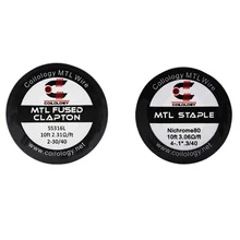 Coilology MTL Staple Coil 316SS 1.9ohm/ 2.31ohm/ NI80 heating wire 3.06ohm 10 feet for DIY vape accessory RDA RTA Atomizer Coilology MTL Staple Coil 316SS 1.9ohm/ 2.31ohm/ NI80 heating wire 3.06ohm 10 feet for DIY vape accessory RDA RTA Atomizer