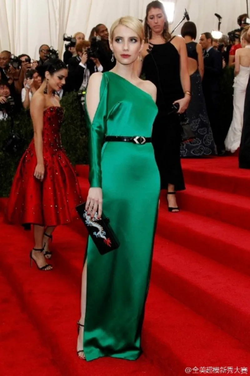 Celebrity Emerald Green Evening Dresses 