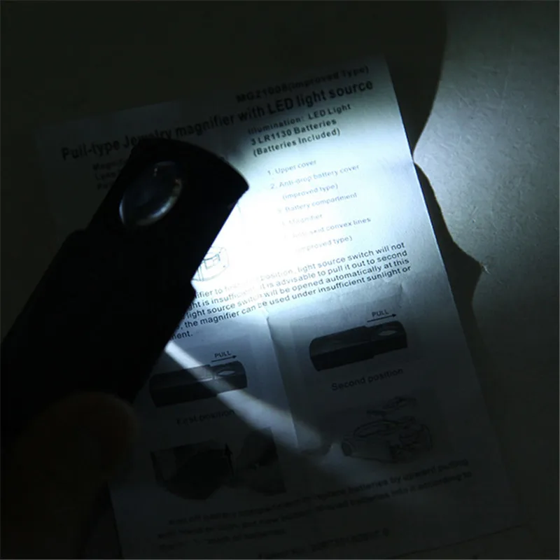 1 шт. 30x Лупа светодиодный мини карманный портативный ручная Лупа ювелирный микроскоп Детектор Валюты старый человек стекло для чтения